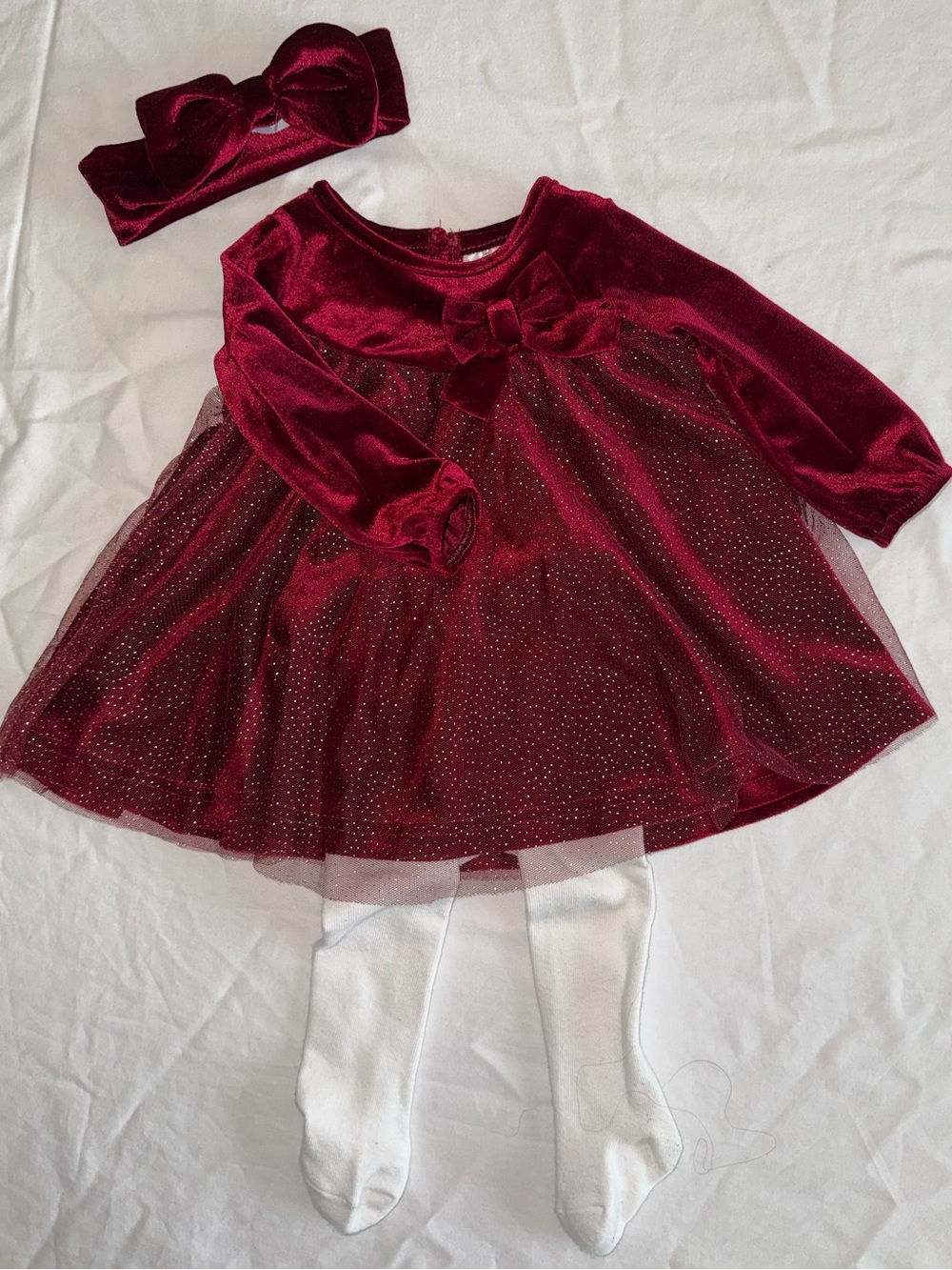 Baby girl red dress w/ leggings | Christmas or holiday | 6 months | Baby Starter